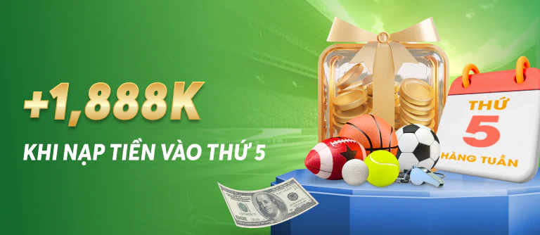 Trang chủ Nạp tiền vào thứ 5 tặng 1888k