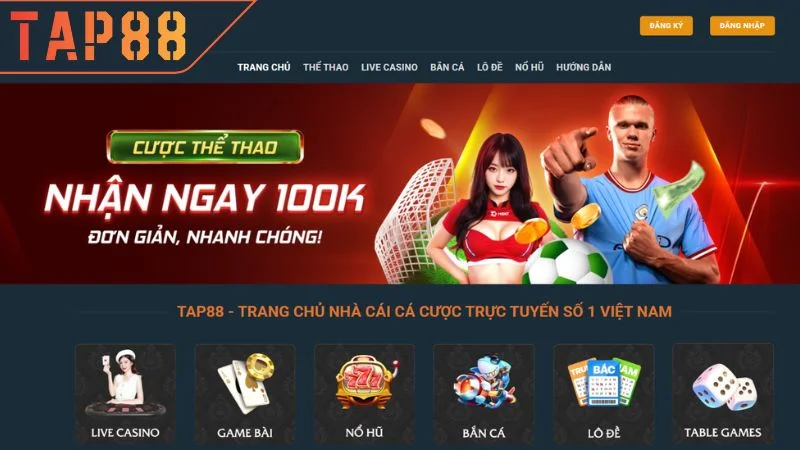 Trang chủ TAP88 khẳng định vị thế và nhận được sự tin tưởng từ đông đảo game thủ